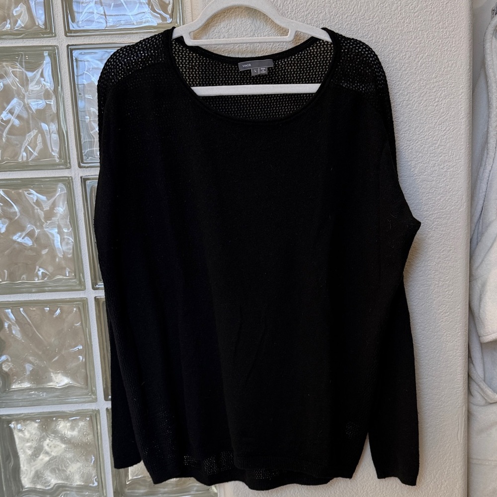 Vince Black Cashmere Sweater